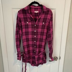 Aerie plaid flannel tunic / dress